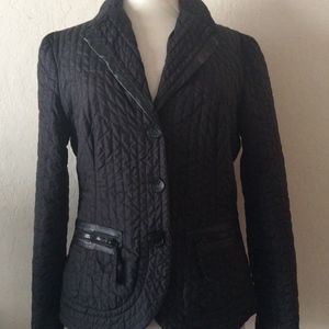 Armani Collezioni Antinea SRL Quilted Black Jacket